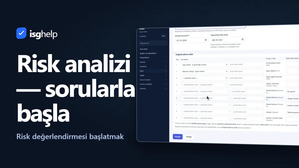 Risk değerlendirmesi başlatmak videosunun kapağı