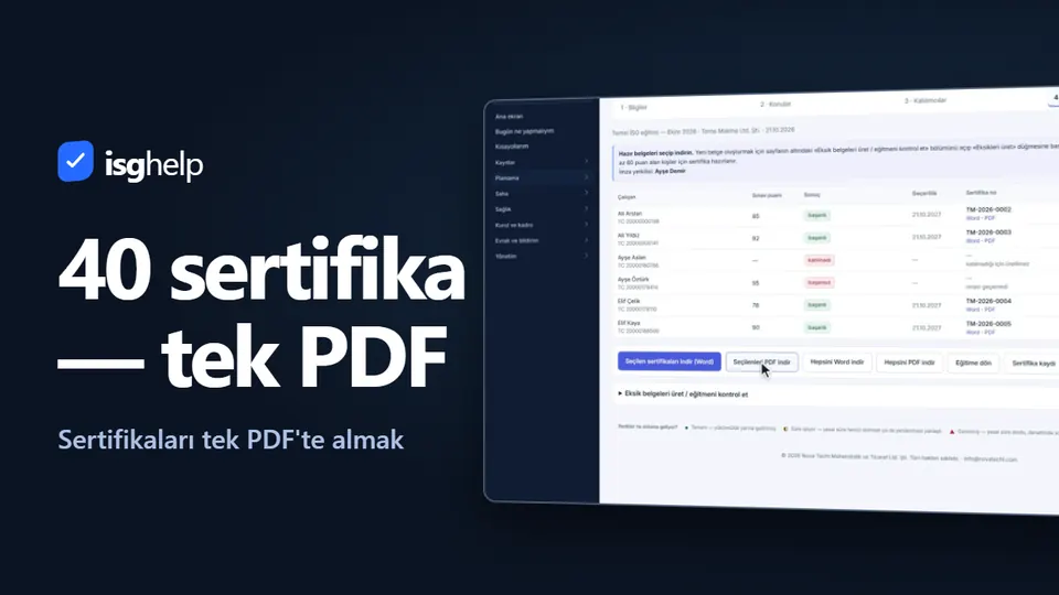 Sertifikaları tek PDF'te almak videosunun kapağı